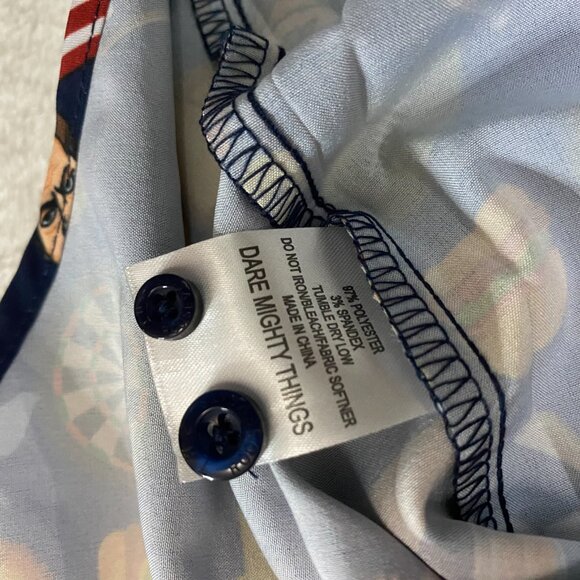 NWT RSVLTS Men's Parks And Recreation City Of Pawnee Button Up Shirt Size Large - Picture 7 of 12